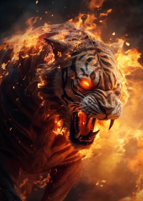 Burning Fantasy Tiger Glow