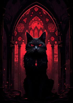 Gothic Red Cat 1