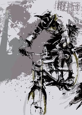 mountain bike poster