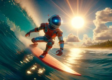 ASTRONAUT SURFING