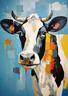 Cow Portrait Painting