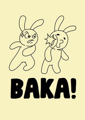 baka stupid rabbit slap