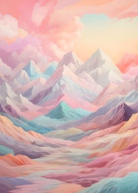 Pastel Mountains