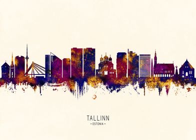 Tallinn Estonia Skyline