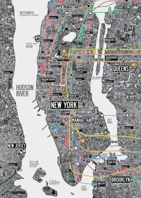 New york city subway map