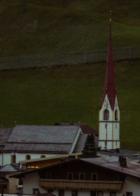 Village Spire Twilight