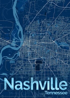 Nashville City Street Map
