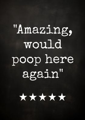 Funny Bathroom Review Art