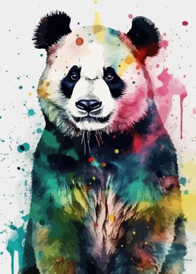 Panda Bear Watercolor