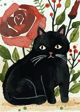 Black Cat Flower Garden