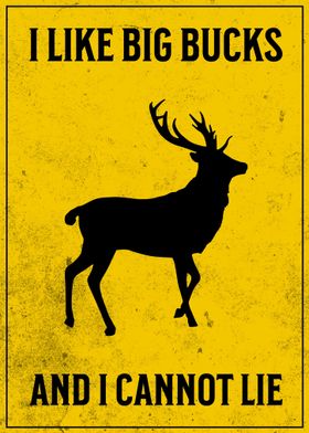 Funny Deer Hunting Poster