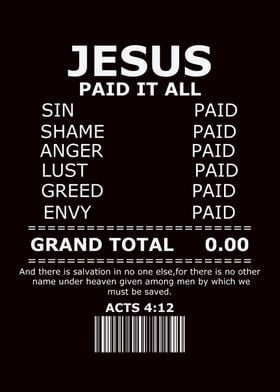 Jesus Paid it Christianity