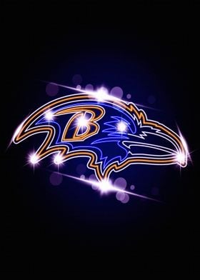Baltimore Ravens Neon