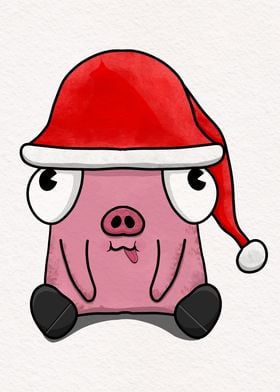 Piggy Claus for Christmas