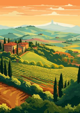 Tuscan View Italy Travel