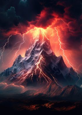 Mountain Lightning Storm