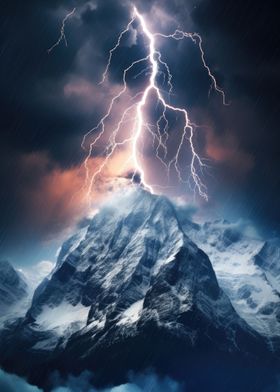 Mountain Lightning Storm