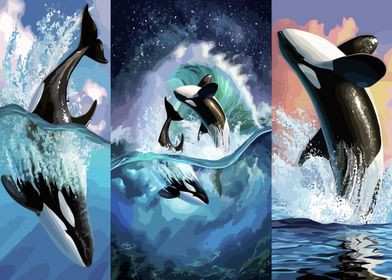 Orca Triptych