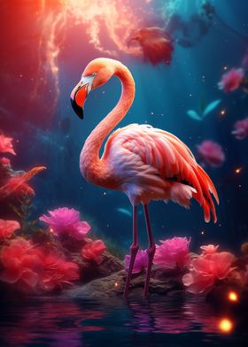 Floral Flamingo Flowers