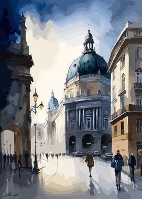Vienna Austria Watercolor