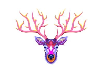 deer pop art portrait