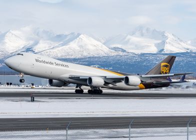 UPS Boeing 747 Takeoff