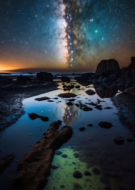 galaxies reflection