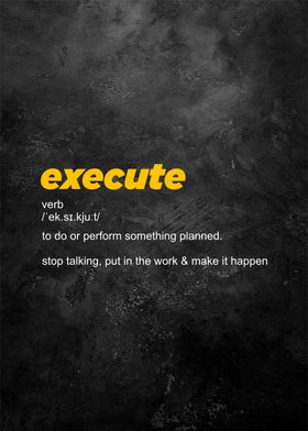 execute definition