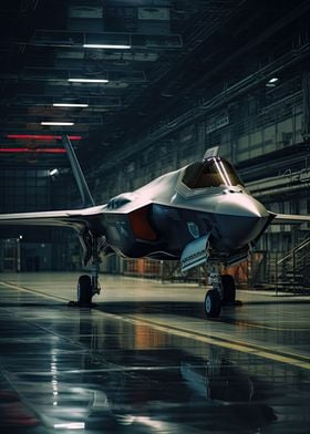 F35 Fighter Jet Besides