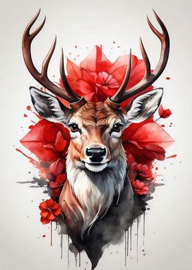 colorful deer