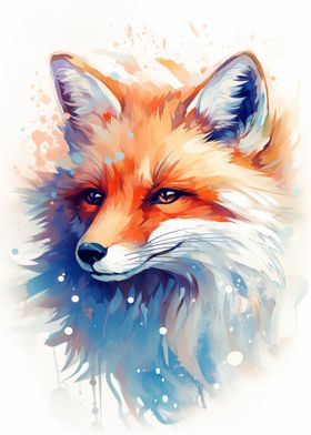 Fox Watercolor