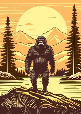 Bigfoot in the Mountains