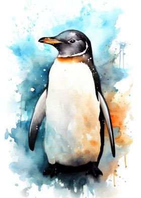 Penguin Watercolor