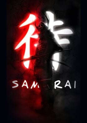 Black Samurai Warrior
