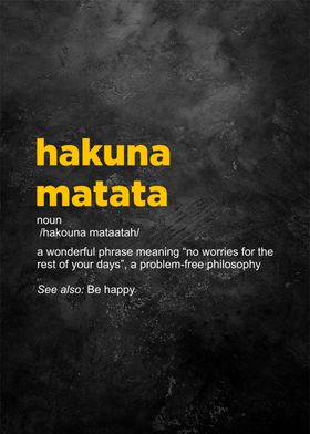 hakuna matata definition