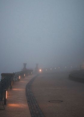 Foggy Promenade