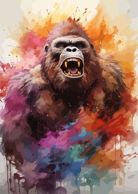 Bigfoot Watercolor