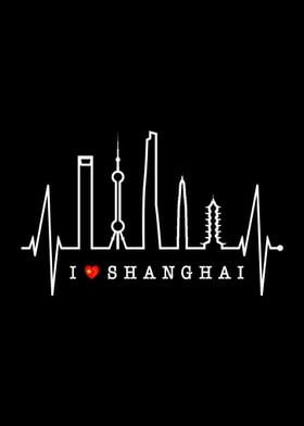 Shanghai Skyline Heartbeat