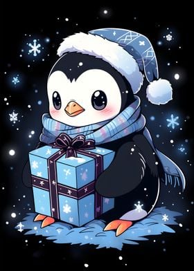 Penguin Snowflakes Holiday