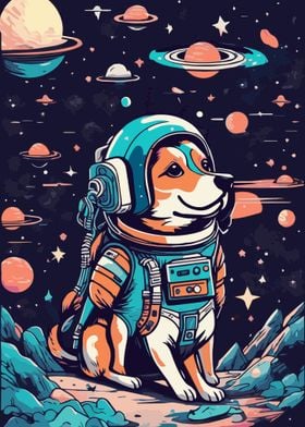 Astronaut Dog 9