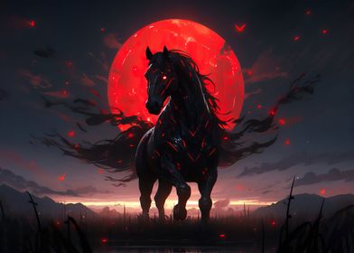 Blood Moon Horse Nightmare