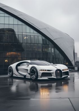White Bugatti 