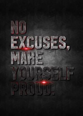 no excuses work hard