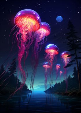 Synthwave Jellyfish