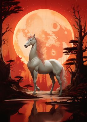 Enchanting White Horse