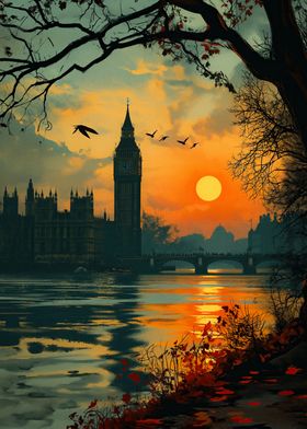Dawn in London