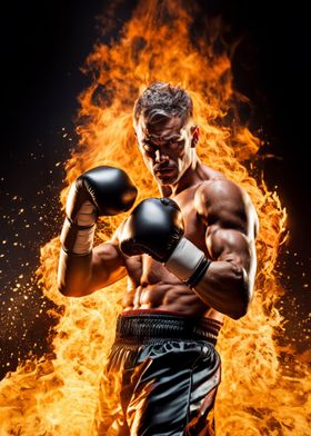 Boxer in Flames