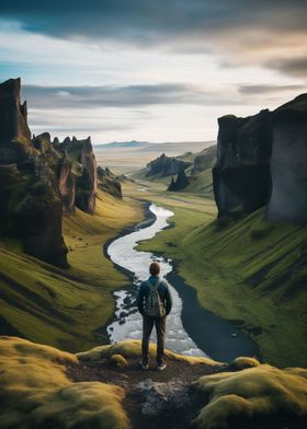 River Rocky Landscape