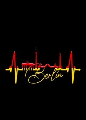 Berlin Skyline Heartbeat