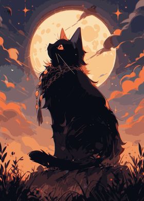 Moonlit Feline